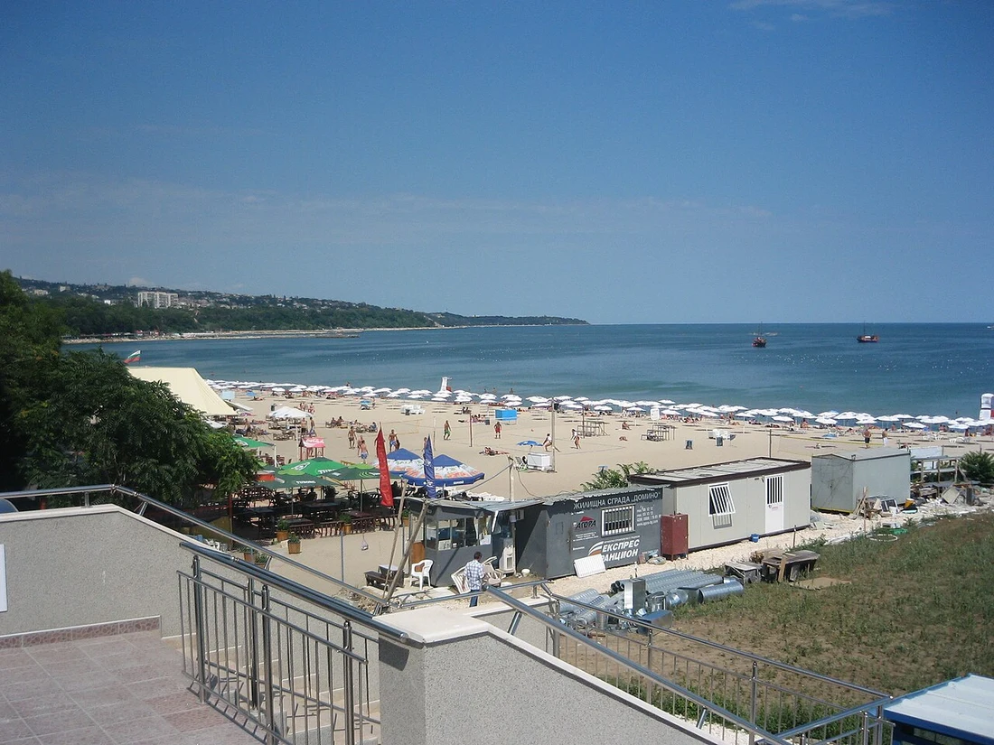 Black Sea beach in Varna